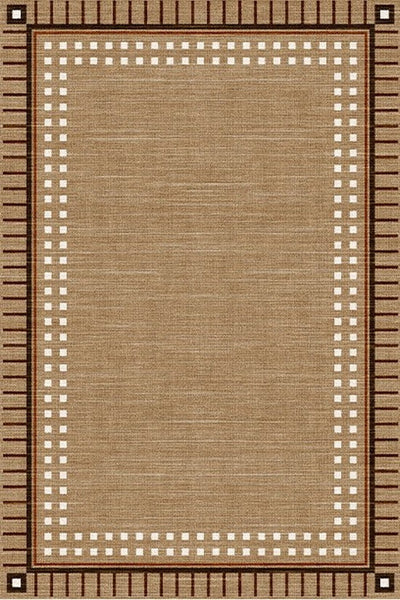 Mid Century Modern Rug for Living Room, Brown Modern Carpets for Office, Geometric Contemporary Rugs for Dining Room