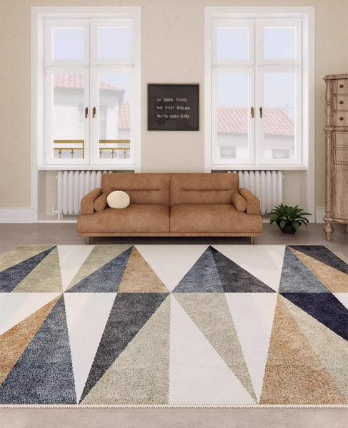 Simple Large Modern Rugs for Living Room, Abstract Geometric Modern Rugs,Large Modern Rugs for Bedroom, Modern Rugs for Dining Room-HomePaintingDecor