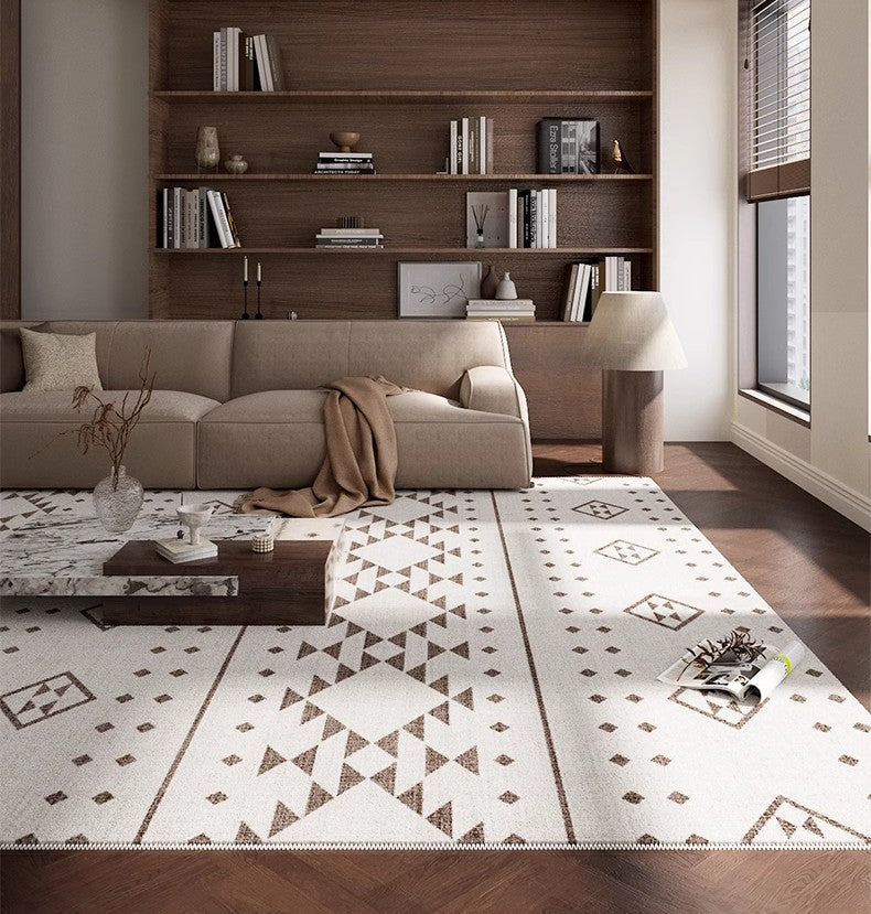 Contemporary Geometric Carpets, Contemporary Modern Rugs, Abstract Modern Rugs for Living Room, Extra Large Modern Rugs under Dining Room Table-HomePaintingDecor
