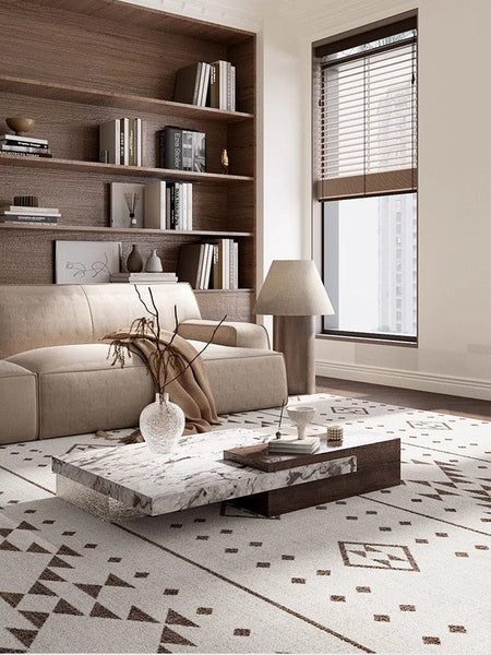 Contemporary Geometric Carpets, Contemporary Modern Rugs, Abstract Modern Rugs for Living Room, Extra Large Modern Rugs under Dining Room Table-HomePaintingDecor