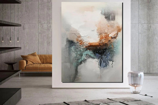 Large Canvas Painting, Acrylic Painting for Dining Room, Living Room Wall Painting, Contemporary Wall Painting, Modern Artwork-HomePaintingDecor