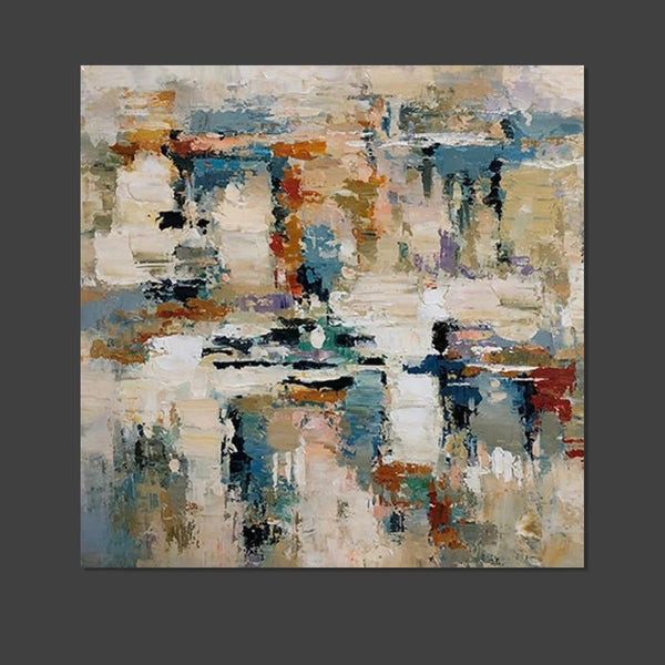 Hand Painted Abstract Painting, Extra Large Abstract Paintings on Canvas, Bedroom Wall Art Ideas, Simple Painting Ideas for Bedroom-HomePaintingDecor