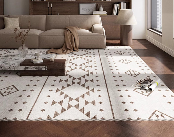 Contemporary Geometric Carpets, Contemporary Modern Rugs, Abstract Modern Rugs for Living Room, Extra Large Modern Rugs under Dining Room Table-HomePaintingDecor