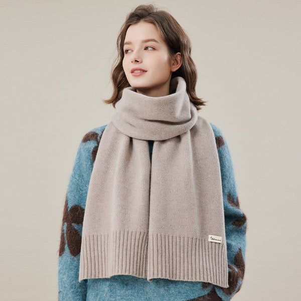 Fashion Designer Scarf, Cold Weather Scarf, Wool Scarf for Women, Casual Scarf for Women, Modern Winter Scarf, Soft Cashmere Scarf for Women-HomePaintingDecor