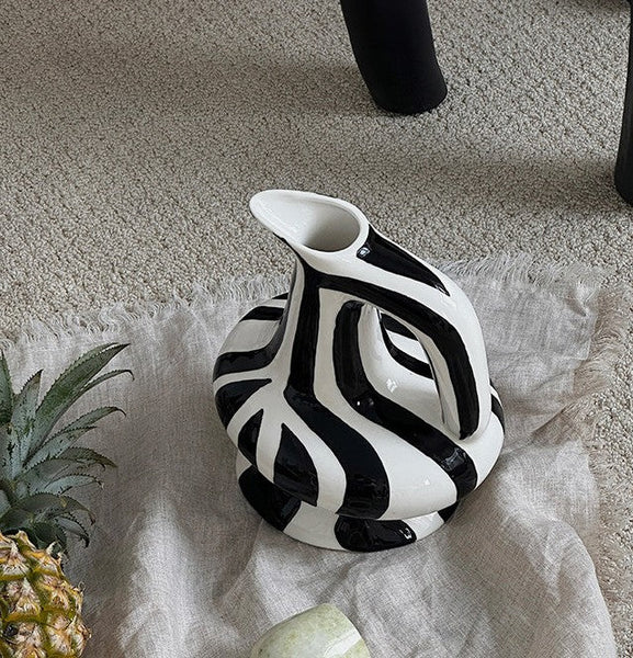 Porcelain Bud Vases, Handmade Water Holding Flower Vases, Modern Ceramic Flower Vases, Small Flower Vases on Table-HomePaintingDecor
