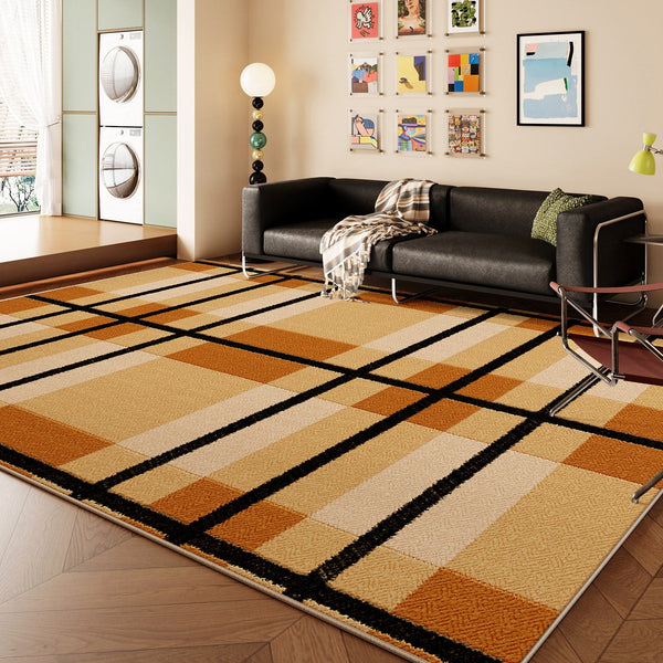 Contemporary Modern Carpets for Dining Room, Colorful Modern Rugs for Bedroom, Mid Century Modern Carpets for Living Room-HomePaintingDecor