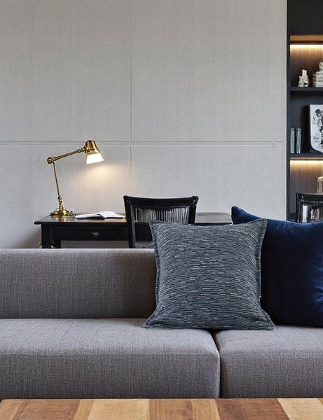 Decorative Modern Sofa Pillows for Interior Design, Large Square Decorative Throw Pillows for Couch, Blue Modern Sofa Pillows, Large Decorative Throw Pillows-HomePaintingDecor