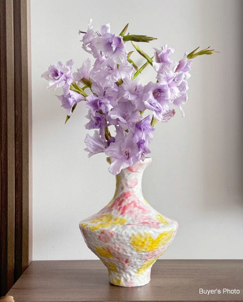 Handmade Water Holding Flower Vases, Modern Bouquet Flower Vases, Centerpiece on Dining Table, Large Flower Vase on Table, Pottery Flower Vases-HomePaintingDecor