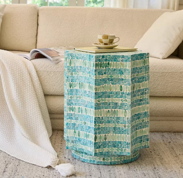 Shell Small Sofa Side Table, Contemporary Bedside Table, Bedside Small Side Table, Modern Side Table, Small End Table, Portable Casual Side Table, Creative Coffee Table, Contemporary Side Table-HomePaintingDecor
