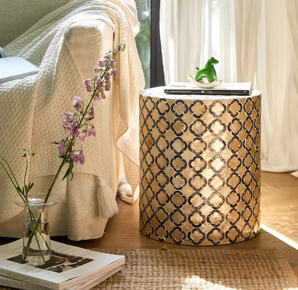Modern Side Table, Small End Table, Portable Casual Side Table, Shell Small Sofa Side Table, Contemporary Bedside Table, Bedside Small Side Table, Creative Coffee Table, Contemporary Side Table-HomePaintingDecor
