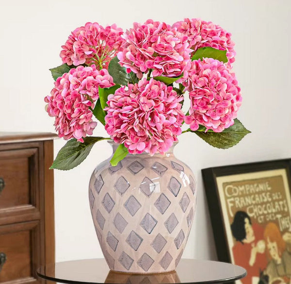 Contemporary Vases for Modern Home Decor, Porcelain Flower Vases, Flower Vases on Table, Ceramic Bouquet Vases, Dining Table Centerpiece-HomePaintingDecor