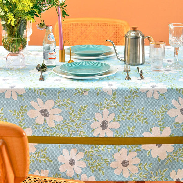 Modern Table Cloths for Dining Room, Farmhouse Cotton Table Cloth, Kitchen Rectangular Table Covers, Square Tablecloth for Round Table, Wedding Tablecloth-HomePaintingDecor