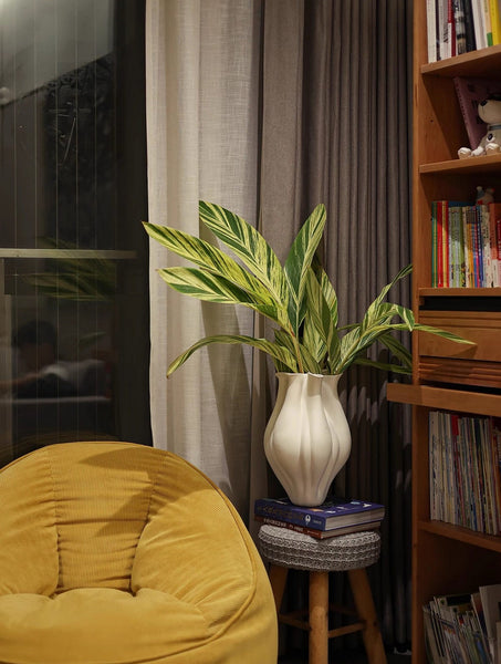 Unique Handmade Modern Flower Vase, Large Porcelain Vases for Modern Home Decor, Centerpiece Ceramic Bouquet Vases, Contemporary Vases on Dining Table-HomePaintingDecor