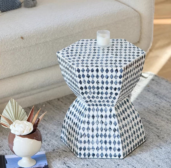 Contemporary Bedside Table, Small End Table, Modern Side Table, Bedside Small Side Table, Shell Small Sofa Side Table, Portable Casual Side Table, Creative Coffee Table, Contemporary Side Table-HomePaintingDecor