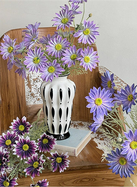 Handmade Bouquet Ceramic Vases, Modern Flower Vases on Table, Porcelain Flower Vases, Water Holding Flower Vases-HomePaintingDecor