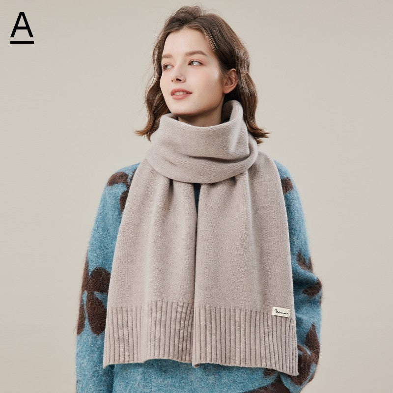 Soft Cashmere Scarf for Women, Wool Scarf for Women, Casual Scarf for Women, Fashion Designer Scarf, Cold Weather Scarf, Modern Winter Scarf-HomePaintingDecor