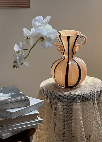 Creative Modern Vases for Living Room, Flower Vases on Table, Modern Glass Flower Vases, Glass Flower Vases, Handmade Glass Bud Vases-HomePaintingDecor