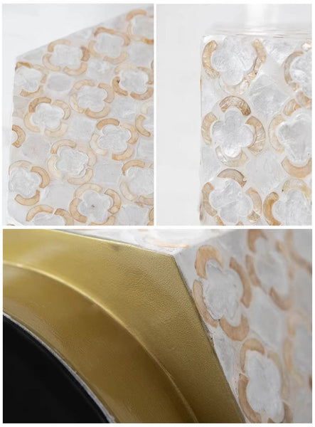 Creative Coffee Table, Contemporary Small Sofa Side Table, Shell Small Side Table, Portable Casual Side Table, Unique Small End Table-HomePaintingDecor