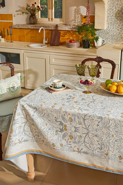 Rabbit Pigeon Pattern Table Covers for Round Table, Large Modern Rectangle Tablecloth for Dining Table, Farmhouse Table Cloth for Oval Table, Square Tablecloth for Kitchen-HomePaintingDecor
