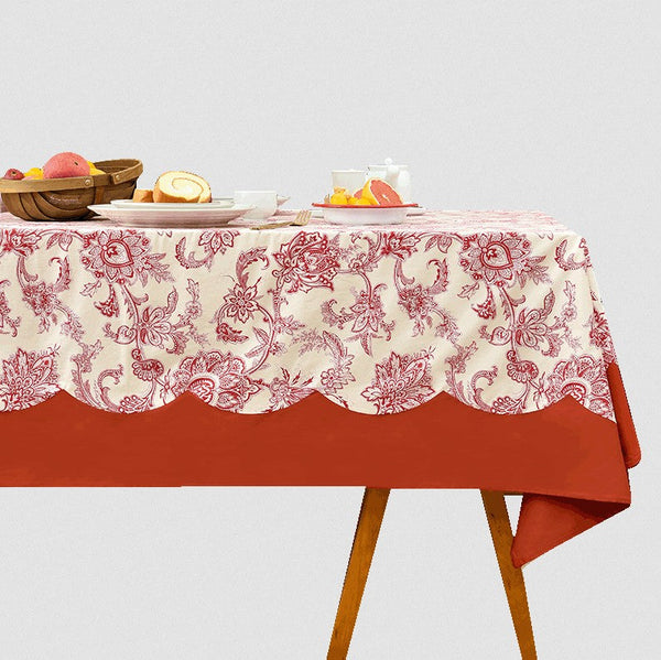 Extra Large Rectangle Tablecloth for Dining Room Table, Country Farmhouse Tablecloth, Flowers Pattern Rustic Table Covers for Kitchen, Square Tablecloth for Round Table