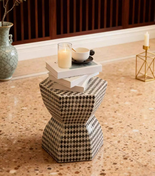 Modern Side Table, Bedside Small Side Table, Contemporary Bedside Table, Small End Table, Shell Small Sofa Side Table, Portable Casual Side Table, Creative Coffee Table, Contemporary Side Table-HomePaintingDecor