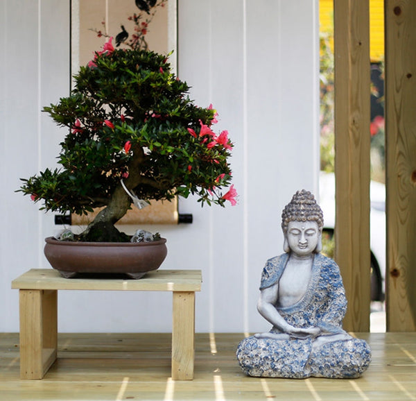 Buddha Statue, Sitting Buddha Statue, Large Figure Statue for Garden Ornament, Villa Courtyard Decor, Outdoor Decoration Ideas, Garden Decor Ideas-HomePaintingDecor