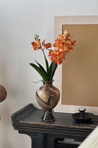 Modern Vases for Flowers, Unique Handmade Glass Bud Vases, Vintage Glass Flower Vases, Flower Vases on Table-HomePaintingDecor