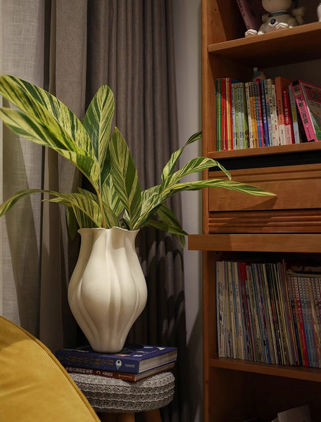 Unique Handmade Modern Flower Vase, Large Porcelain Vases for Modern Home Decor, Centerpiece Ceramic Bouquet Vases, Contemporary Vases on Dining Table-HomePaintingDecor