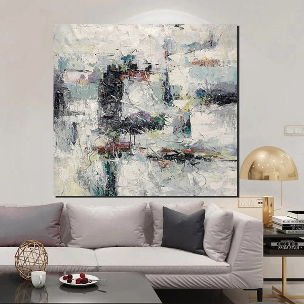 Large Simple Modern Art, Abstract Acrylic Painting, Bedroom Wall Art Paintings, Contemporary Wall Art Paintings, Acrylic Paintings for Living Room-HomePaintingDecor