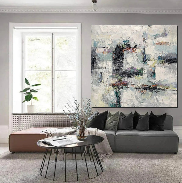 Large Simple Modern Art, Abstract Acrylic Painting, Bedroom Wall Art Paintings, Contemporary Wall Art Paintings, Acrylic Paintings for Living Room-HomePaintingDecor