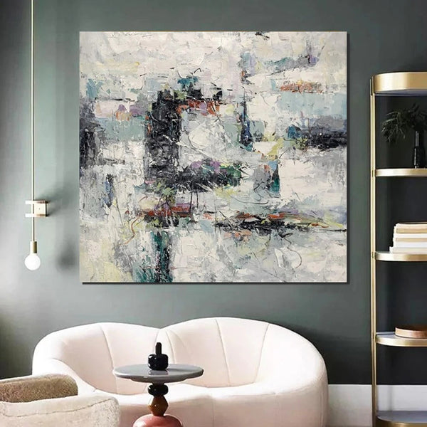 Large Simple Modern Art, Abstract Acrylic Painting, Bedroom Wall Art Paintings, Contemporary Wall Art Paintings, Acrylic Paintings for Living Room-HomePaintingDecor