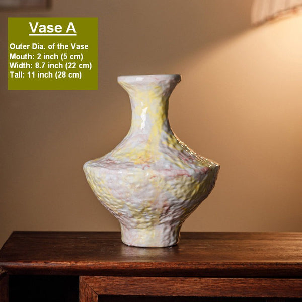 Handmade Water Holding Flower Vases, Modern Bouquet Flower Vases, Centerpiece on Dining Table, Large Flower Vase on Table, Pottery Flower Vases-HomePaintingDecor