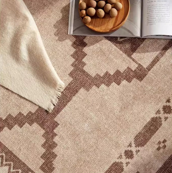 Large Contemporary Area Rugs for Dining Room, Modern Rugs for Living Room, Mid Century Area Rugs for Bedroom-HomePaintingDecor