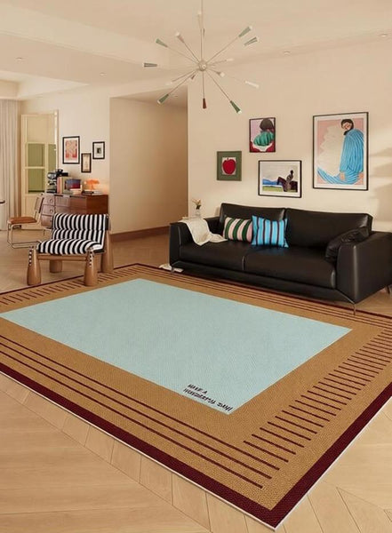 Mid Century Contemporary Rugs, Modern Living Room Rug Ideas, Geometric Modern Area Rugs, Modern Rugs for Dining Room-HomePaintingDecor