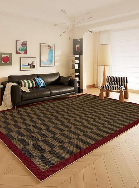 Geometric Contemporary Area Rugs, Modern Living Room Rug Ideas, Mid Century Modern Rugs, Colorful Modern Rugs for Dining Room-HomePaintingDecor
