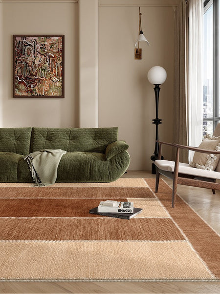 Abstract Modern Carpets for Living Room, Modern Rugs for Dining Room, Contemporary Rugs for Bedroom, Mid Century Modern Rugs Next to Bed-HomePaintingDecor