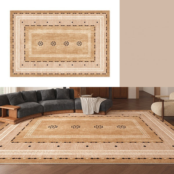 Contemporary Rugs for Bedroom, Mid Century Modern Rugs Next to Bed, Abstract Modern Carpets for Living Room, Modern Rugs for Dining Room-HomePaintingDecor