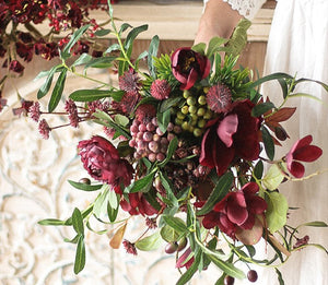 Beautiful Flower Arrangement for Home Decoration, Large Bunch of Peony Branch, Table Centerpiece, Real Touch Artificial Floral for Living Room-HomePaintingDecor