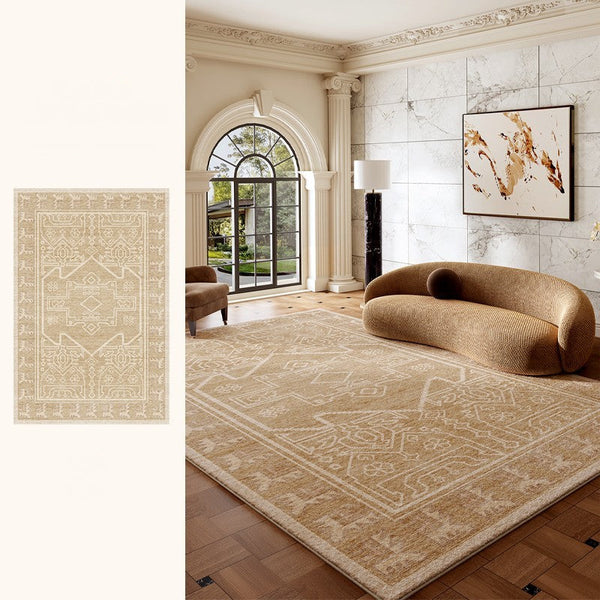 Large Modern Rugs under Dining Room Table, Contemporary Abstract Rugs Next to Bed, Geometric Modern Carpets for Office, Vintage Soft Turkish Rug for Living Room-HomePaintingDecor