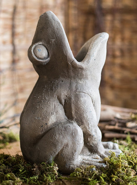 Frog Flowerpot for Garden Decoration, Beautiful Cute Frog Statues, Garden Animal Statues, Unique Modern Garden Sculptures, Creative Villa Outdoor Gardening Ideas-HomePaintingDecor