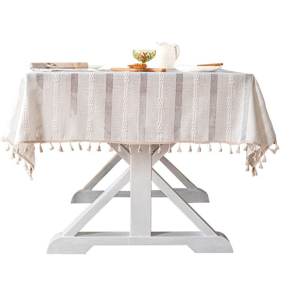 Country Farmhouse Tablecloth, Rustic Table Covers for Kitchen, Linen Rectangular Tablecloth for Oval Table, Large Rectangle Tablecloth for Dining Room Table-HomePaintingDecor