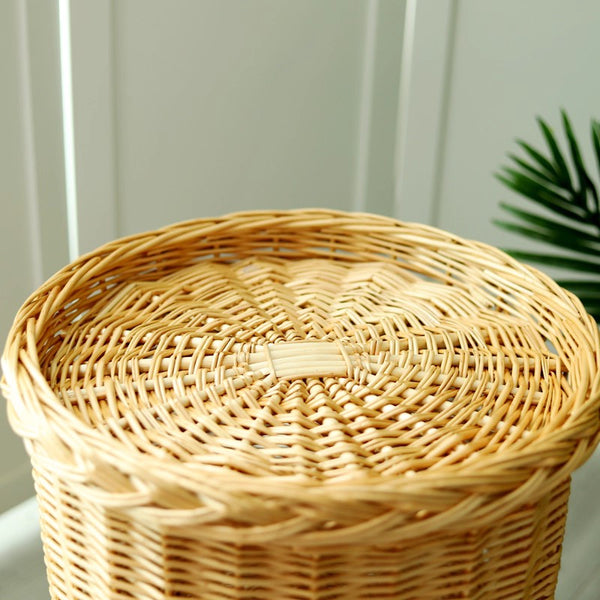 Large Cat House Basket with Washable Cushion for Indoor Cats and Dogs, Triple-Layer Cat Bed-HomePaintingDecor