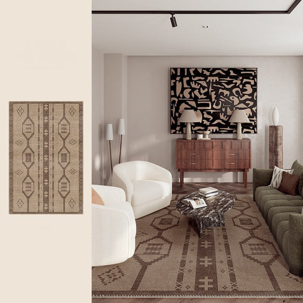 Large Contemporary Area Rugs for Dining Room, Modern Rugs for Living Room, Mid Century Area Rugs for Bedroom-HomePaintingDecor