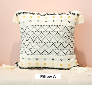 Oriental Decorative Throw Pillows for Bedroom, Square Pillows for Couch, Contemporary Modern Pillow Covers, Bohemian Decorative Sofa Pillows-HomePaintingDecor