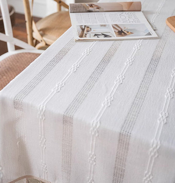 Country Farmhouse Tablecloth, Rustic Table Covers for Kitchen, Linen Rectangular Tablecloth for Oval Table, Large Rectangle Tablecloth for Dining Room Table-HomePaintingDecor