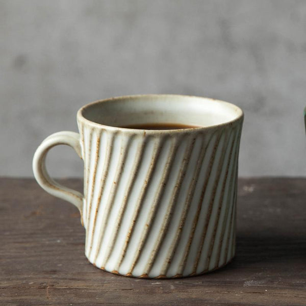 Large Capacity Coffee Cup, Pottery Tea Cup, Handmade Pottery Coffee Cup, Cappuccino Coffee Mug-HomePaintingDecor