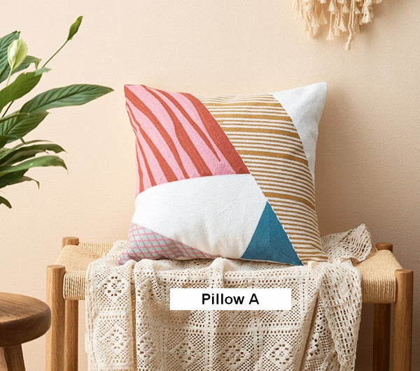 Large Modern Sofa Cushion, Decorative Pillow Covers, Modern Pillows for Couch, Abstract Decorative Throw Pillows for Living Room-HomePaintingDecor