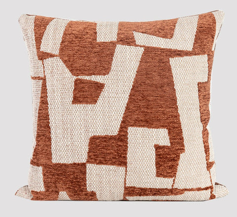 Contemporary Throw Pillow for Living Room, Modern Square Pillows, Large Abstract Throw Pillows for Couch, Modern Sofa Throw Pillows-HomePaintingDecor
