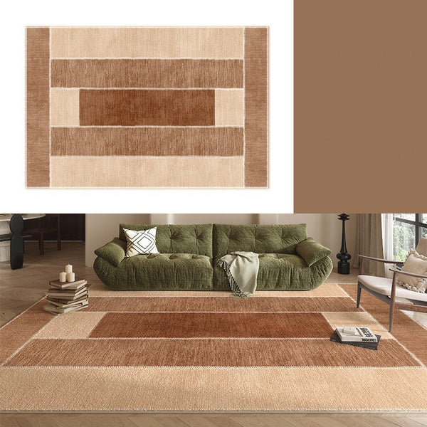 Abstract Modern Carpets for Living Room, Modern Rugs for Dining Room, Contemporary Rugs for Bedroom, Mid Century Modern Rugs Next to Bed-HomePaintingDecor