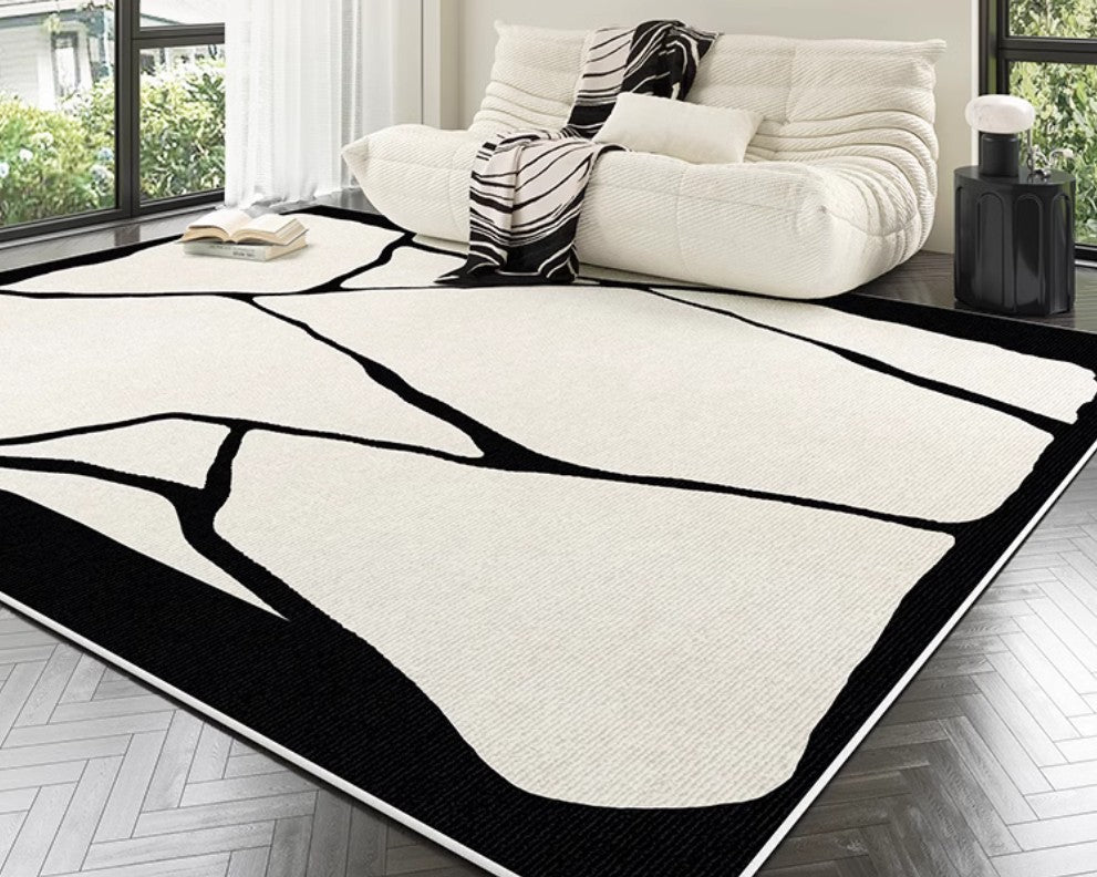 Contemporary Modern Rugs for Bedroom, Large Modern Rugs for Living Room, Extra Large Geometric Modern Rugs for Dining Room-HomePaintingDecor